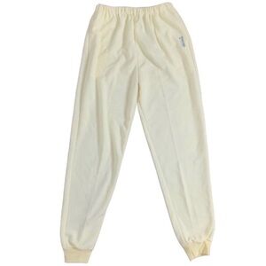 Vintage Women's Track Pant Sweat Joggers 2000s 90s Yellow Cuffed ankle Size M